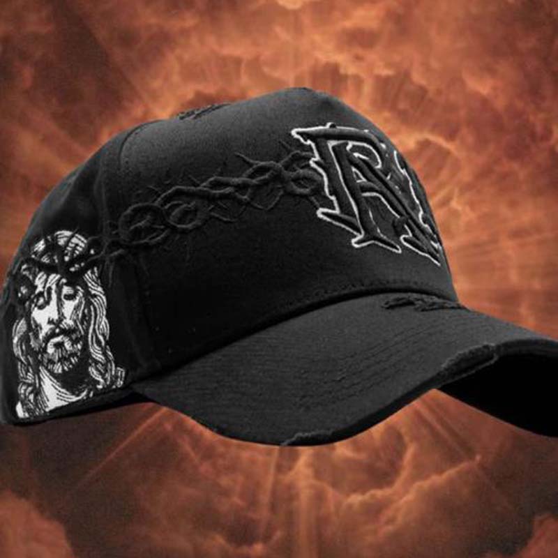 Distressed Embroidered Cap