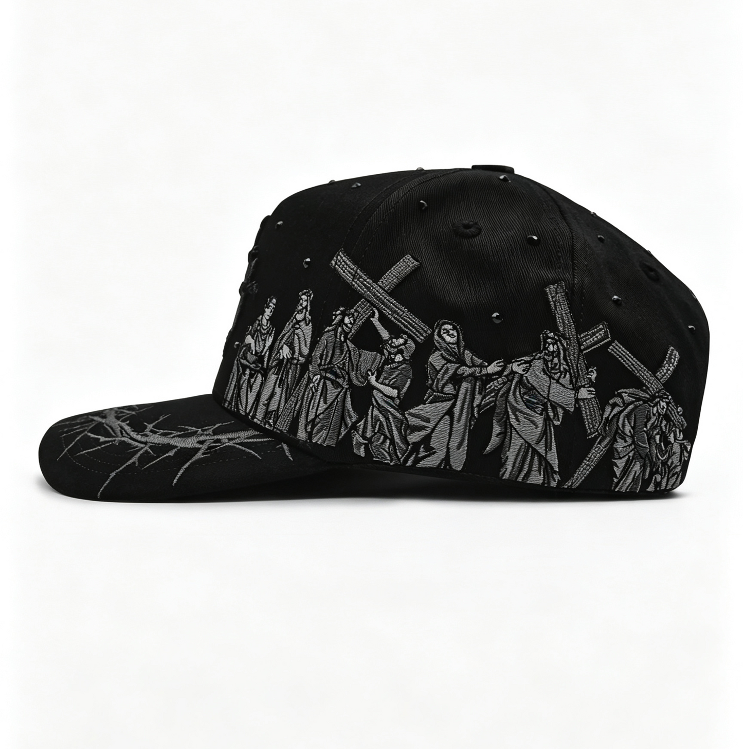 Viacrucis Black Crystals Hat