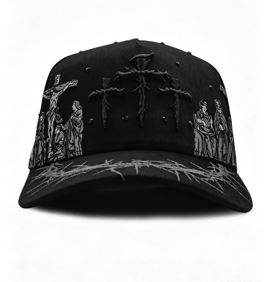 Viacrucis Black Crystals Hat